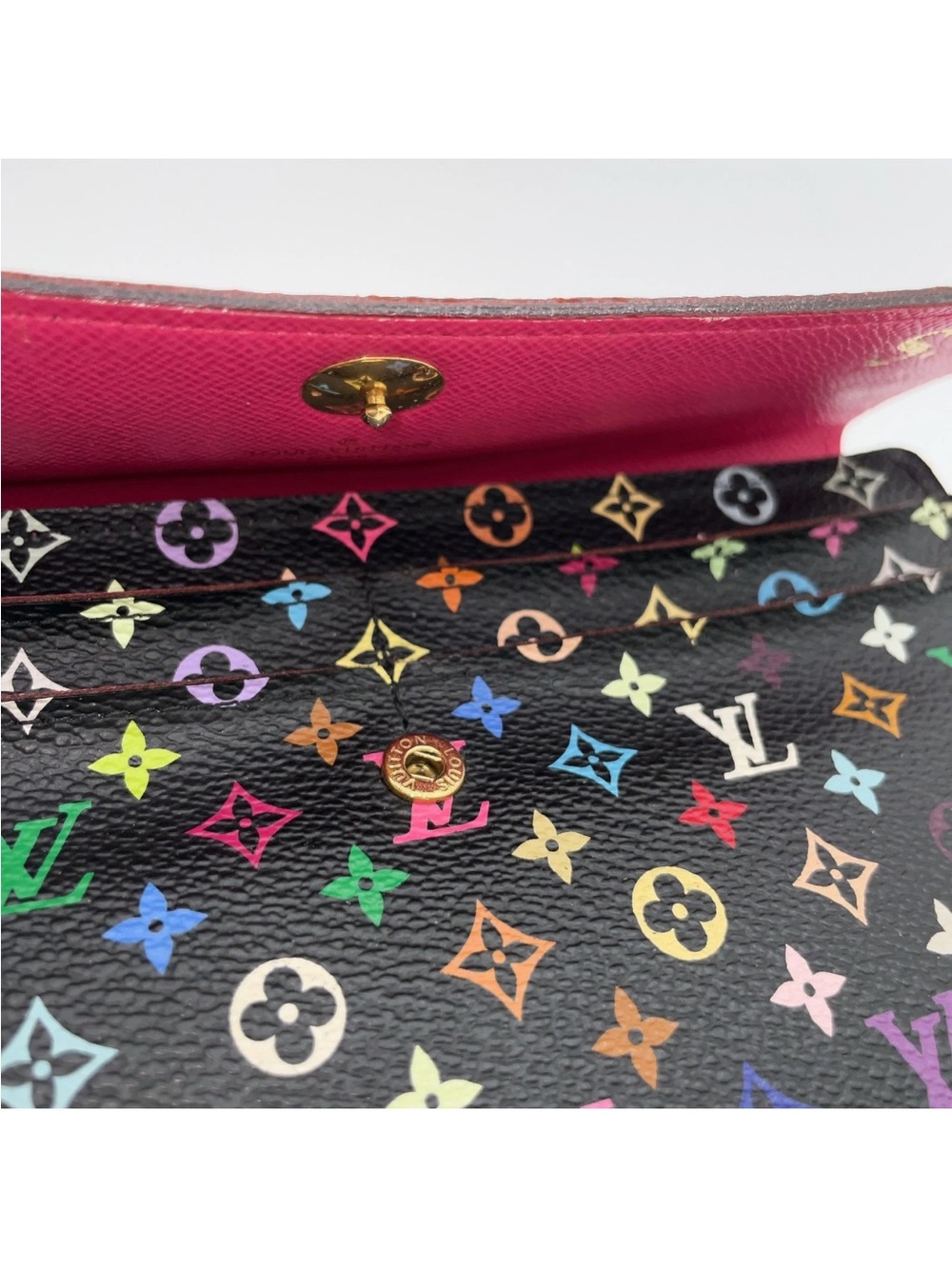 Louis Vuitton Black Murakami Sarah long wallet - Picture 6 of 16